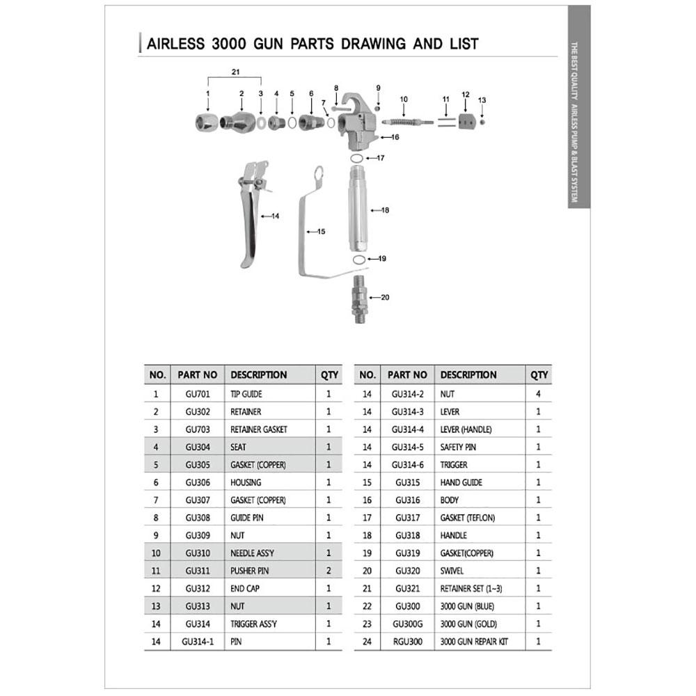 【YLS】Airless YL-3000 Gun