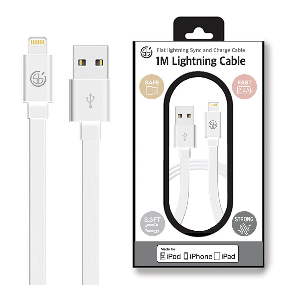 1M Flat lightning cable