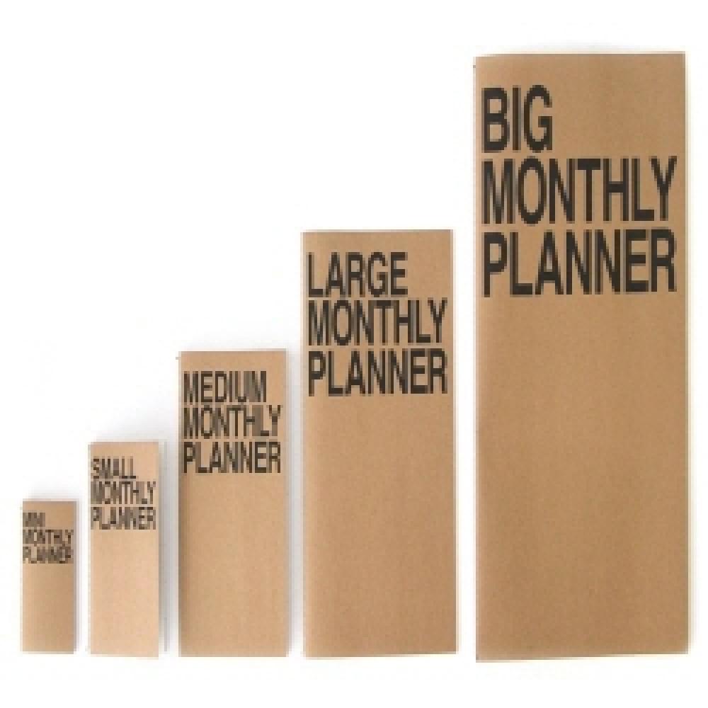 JSTORY Monthly Planner Paper Simple planner note book A3, A4, A5, A6, A7 (Mini Monthly Planner A7)
