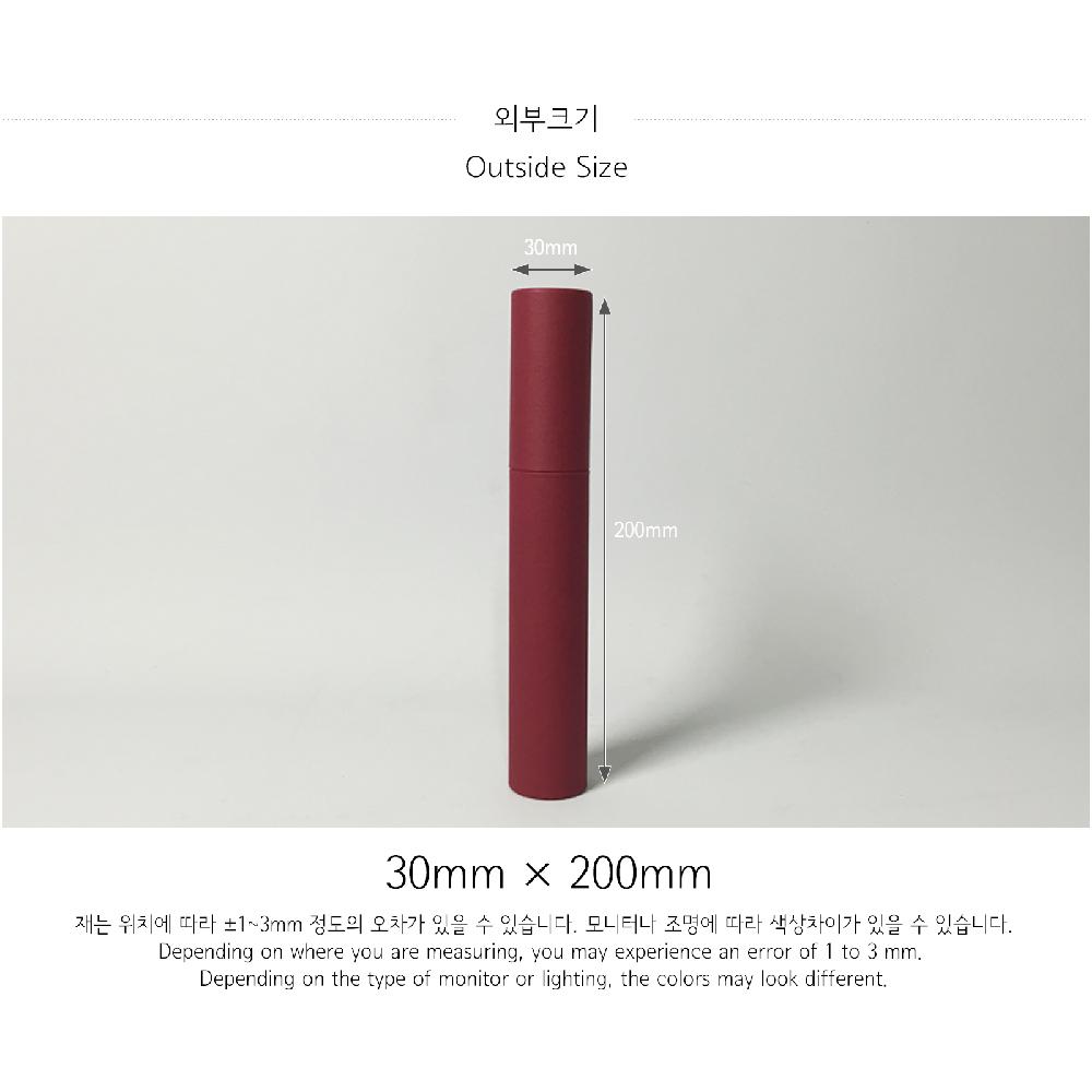 Paper tube 30-L(Wine)_Pencil Tabacco Brush Packing Box Cylinder Gift Box Wrapping Supplies