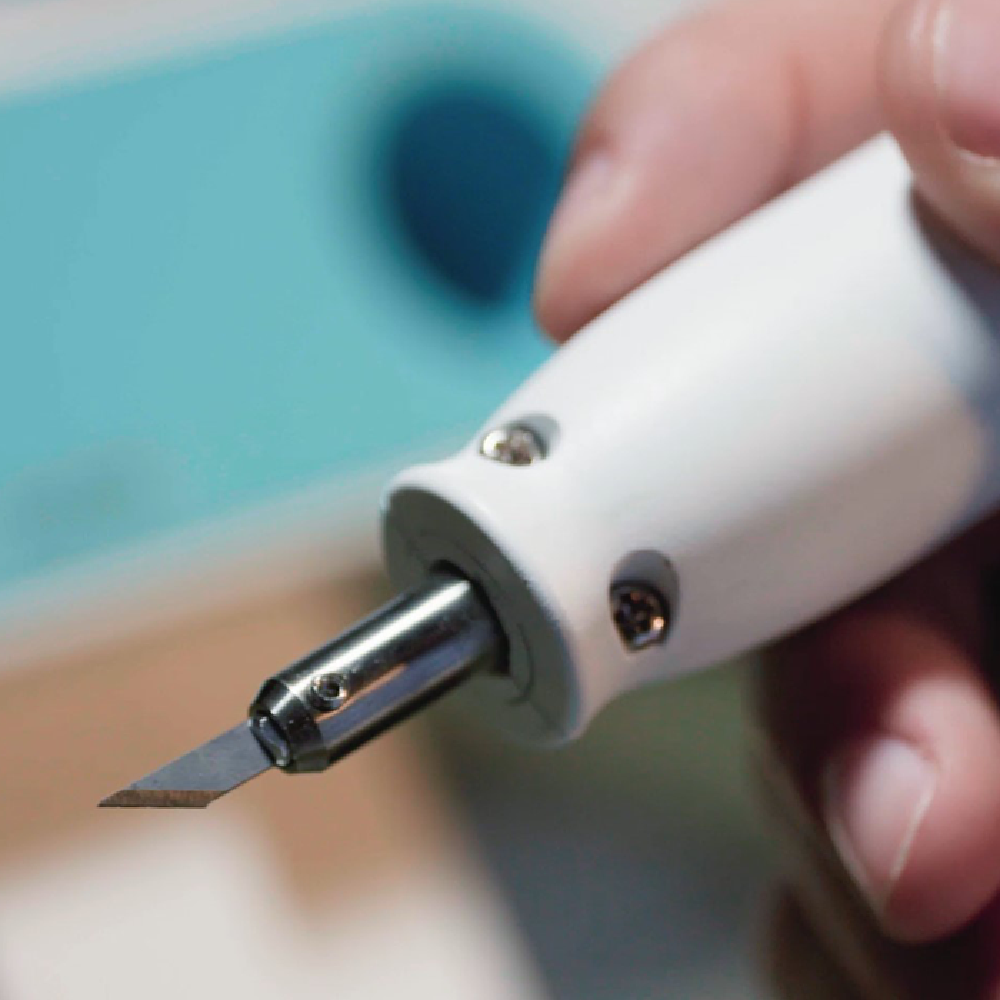 Ultrasonic cutter, 40,000 vibrations per second WONDERCUTTER S(Dark Grey,  Light Blue) made in Kroea