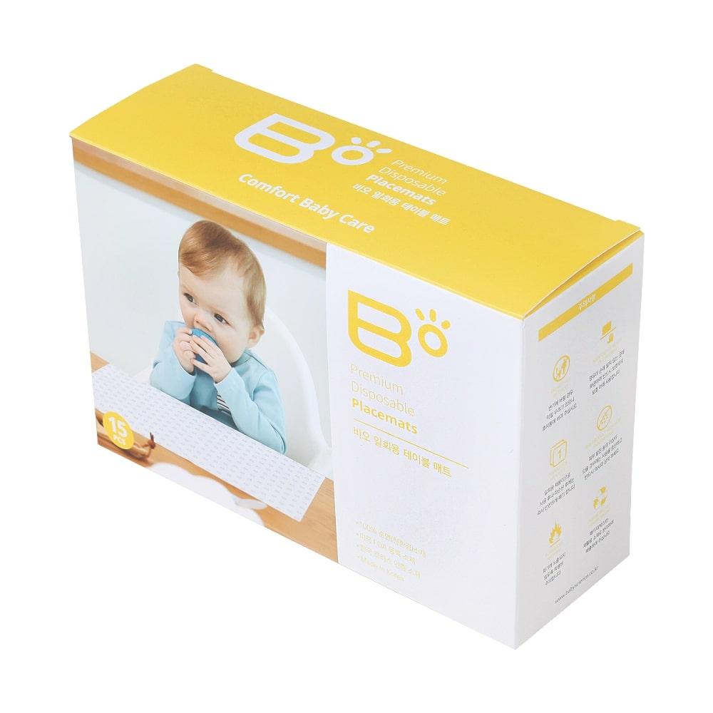 Bo Premium Disposable Placemats, Cotton Dry wipes for baby, 9.84 X 14.17 Inch per one