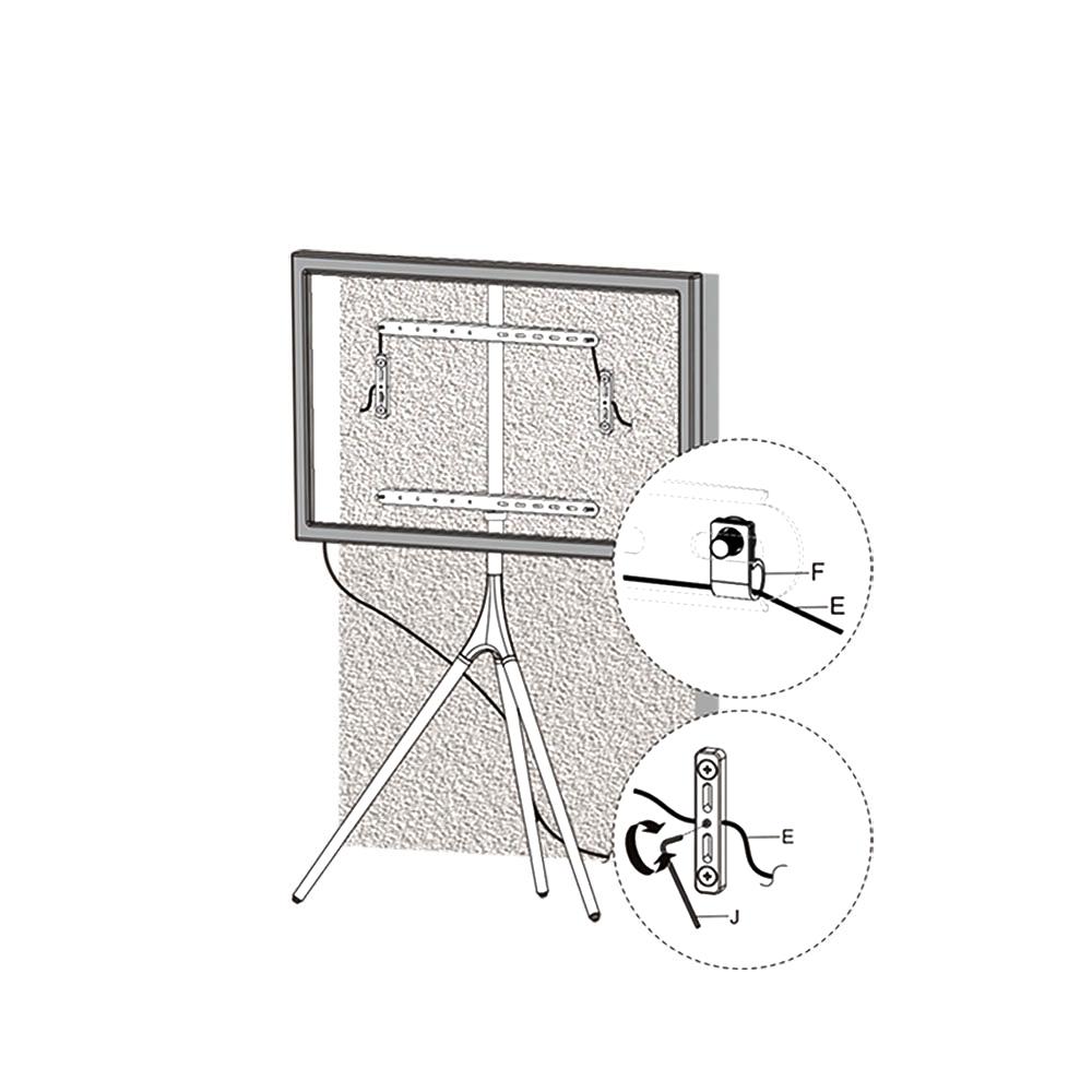 TV STAND Edge A, Floor art stand, Easel stand EDGE A