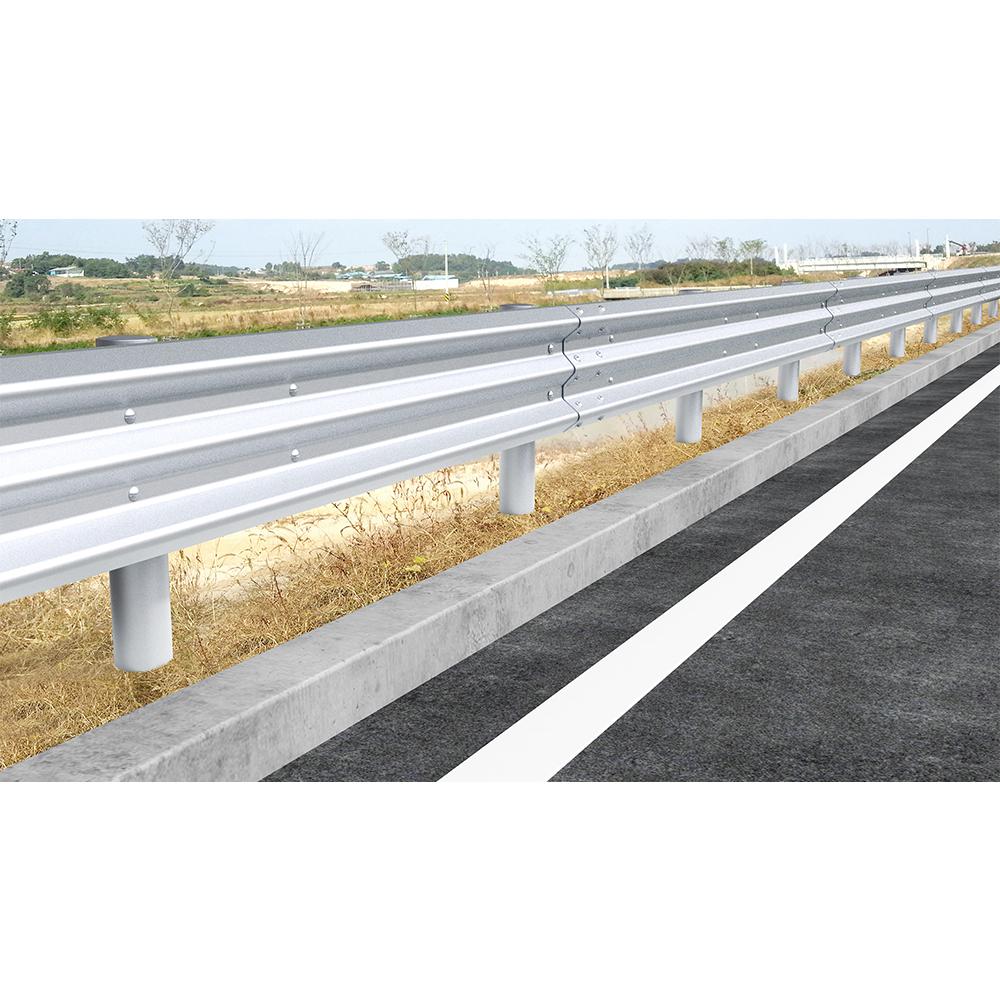 Steel guardrail