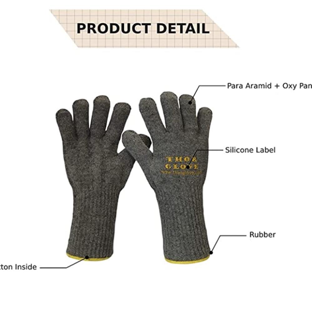 Goostech Thor Glove (TWA-Long) -Heat/Fire Resistant at High Temperature, Cut-Resistant