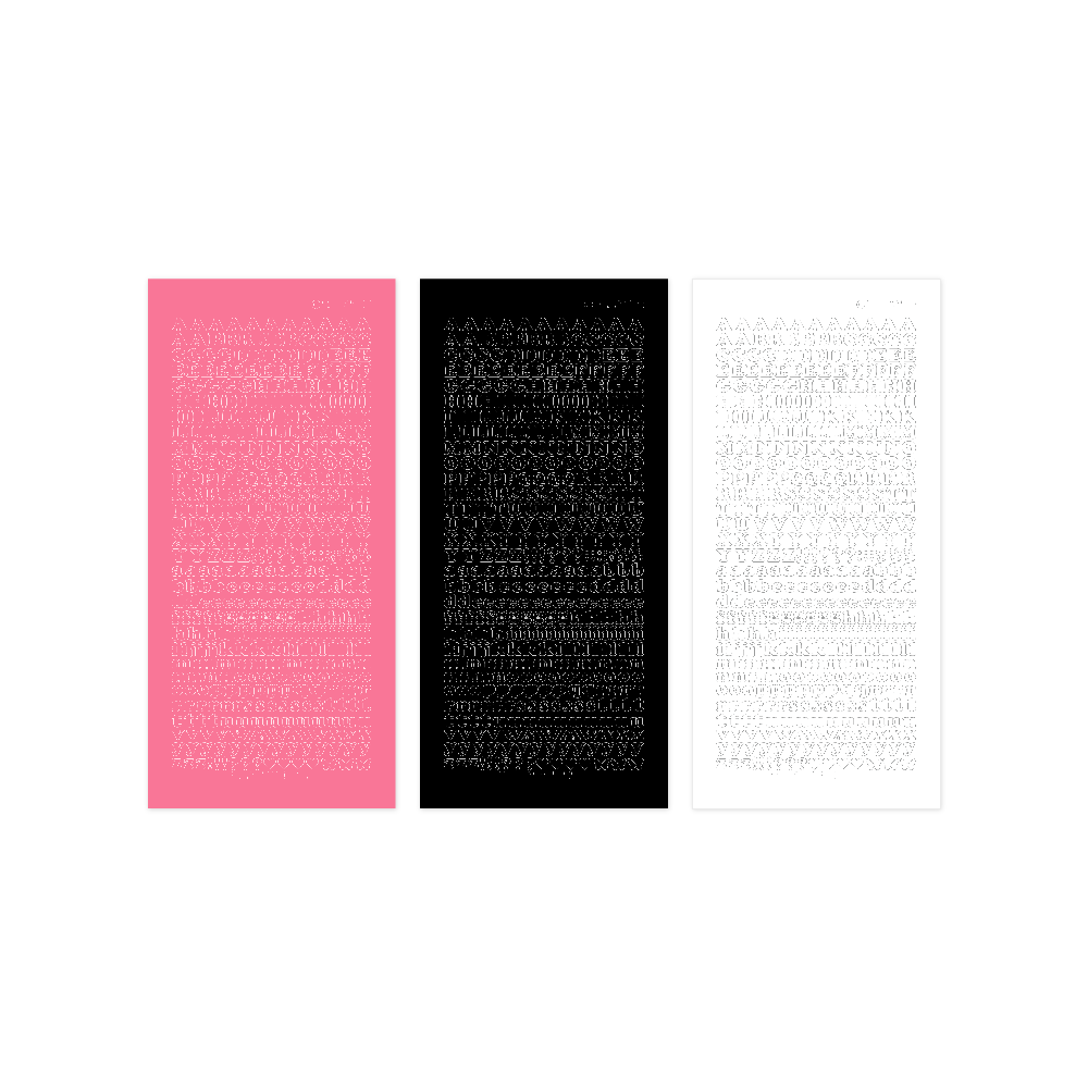 Sooangs 001 6mm ABC stickers·Korean CUTE holographic Stickers