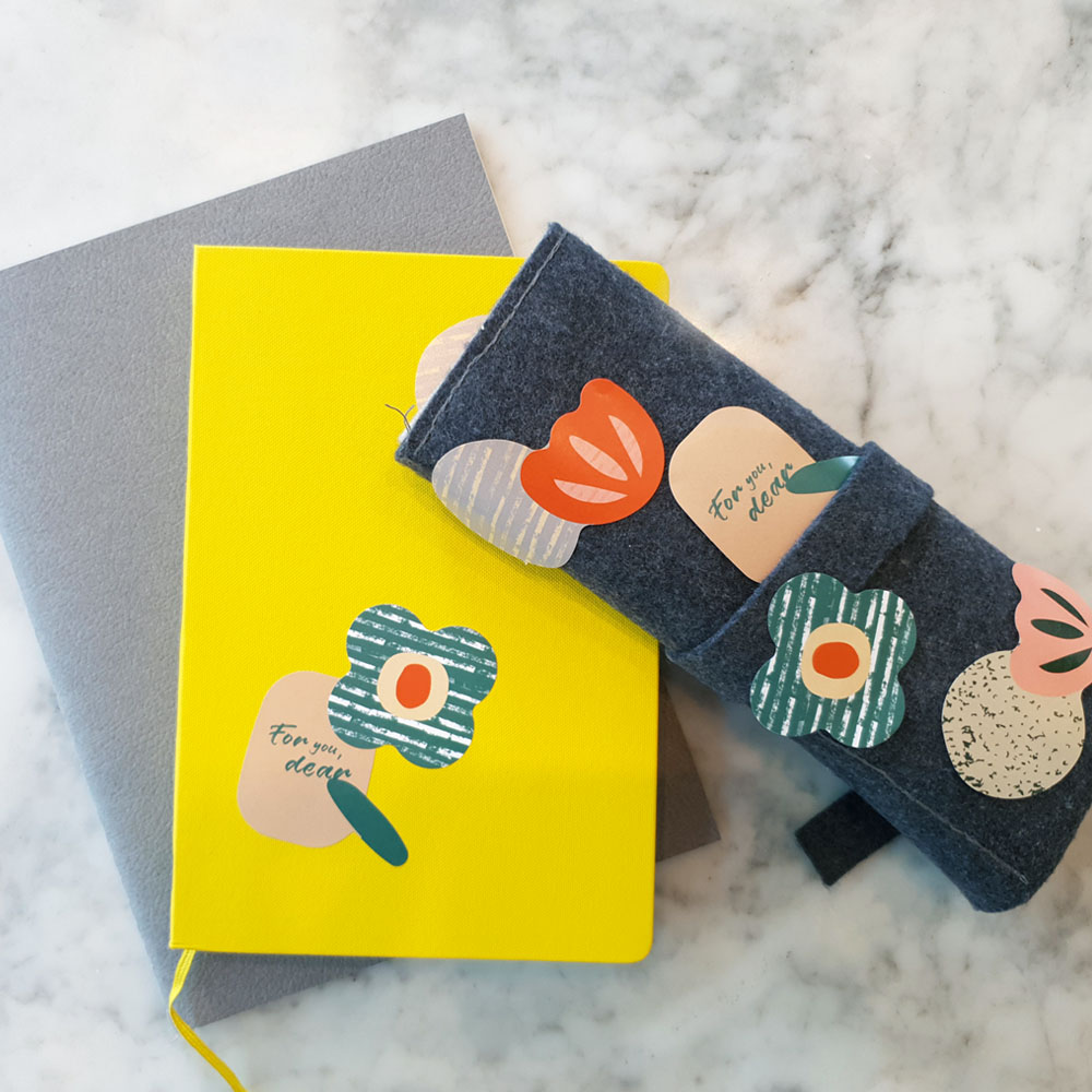 Deco Stickers 4Types, Set of 20