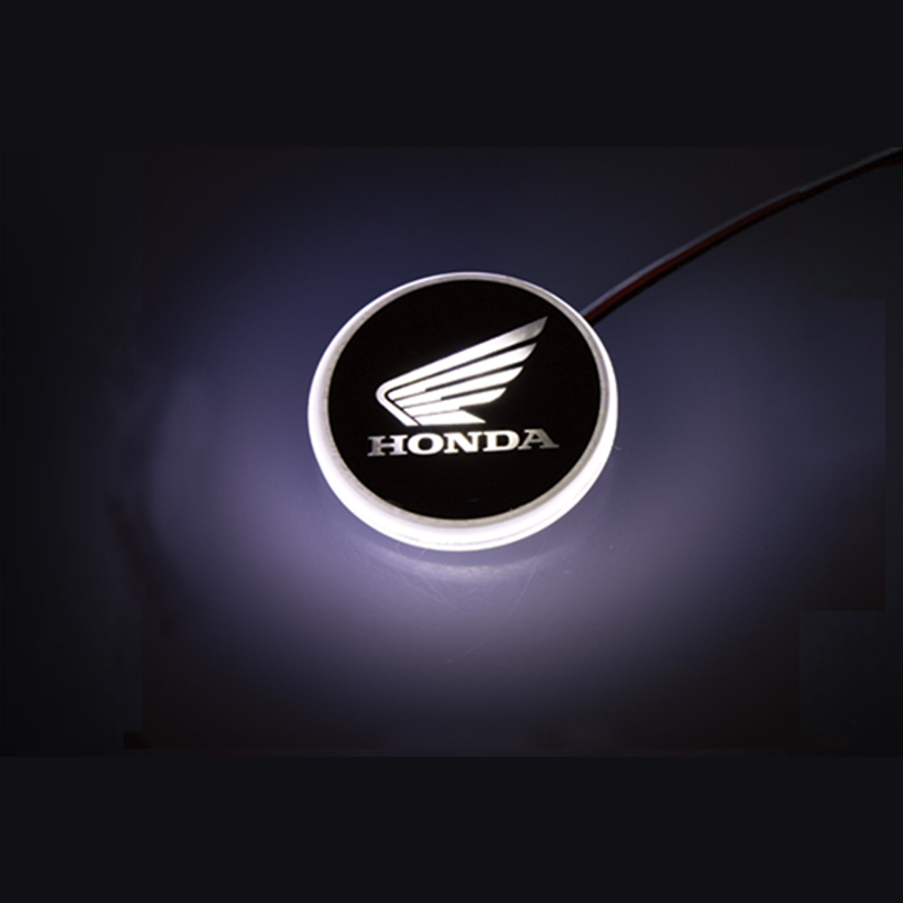 Motorcycle Honda Emblem LED Light badge 2pc 50mm,60mm waterproof