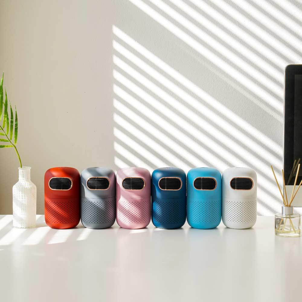 Cheongwoo C&T ROBA Mini Portable Air Purifier + Cup Holder / Color : City Red