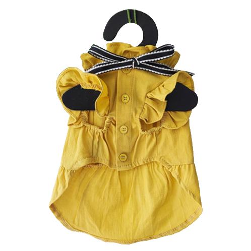 Tint Frill blouses (Yellow / L size)