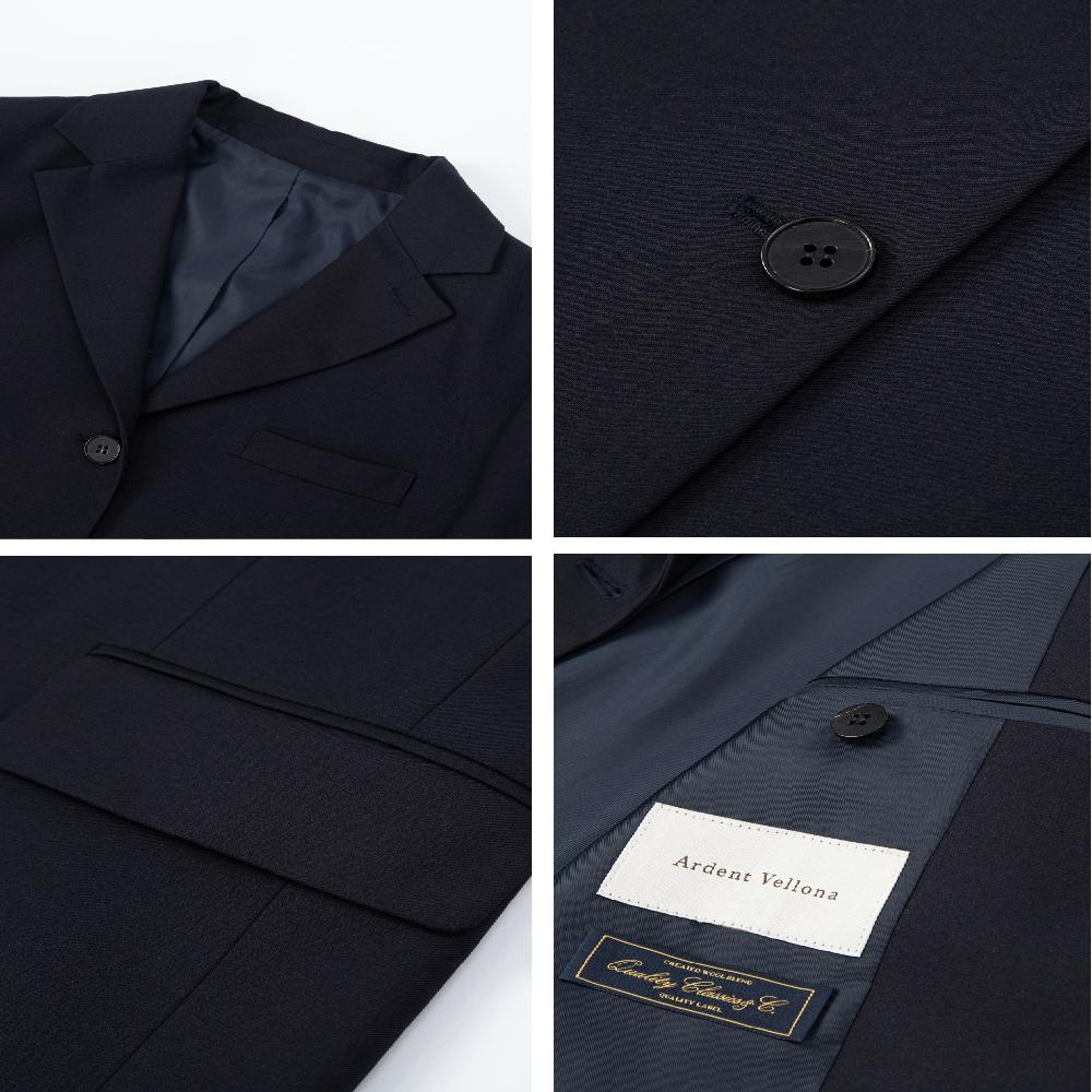 3-Button Classic Wool Jacket