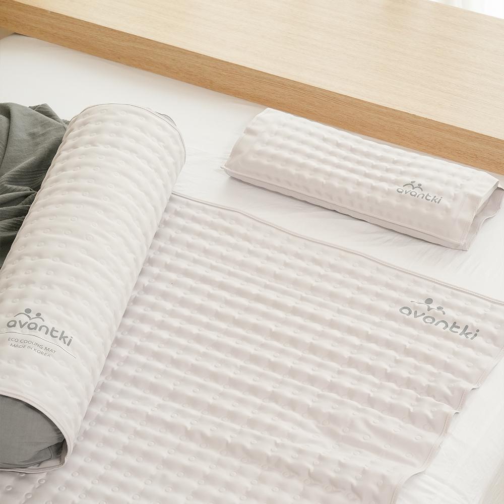 AVANTKI Eco Cool Bedding Set - Cooling Mat, Cooling Pillow, Cooling Body Pillow