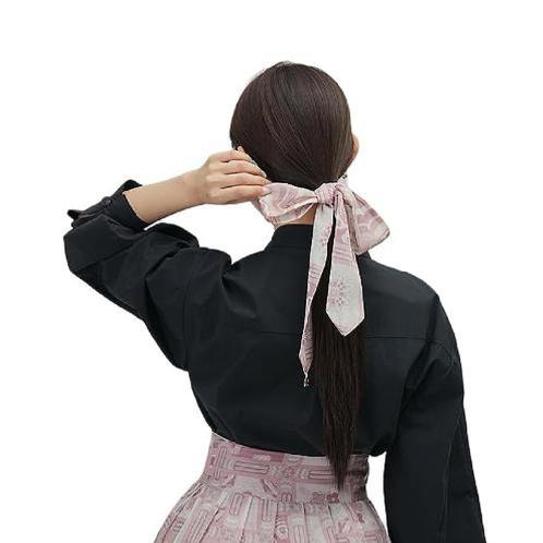 LEESLE Korean Traditional Hanbok HairBand Daenggi Scarf Hair Ribbon Accessroy(47.24in x 2.36in) (BLA | Korean Traditional, Hanbok HairBand, Daenggi Scarf, Hair Ribbon Accessory, Elegance, Cultural Heritage, Versatile Styling, Fashion Statement, Symbolic Meaning, Contemporary Adaptation