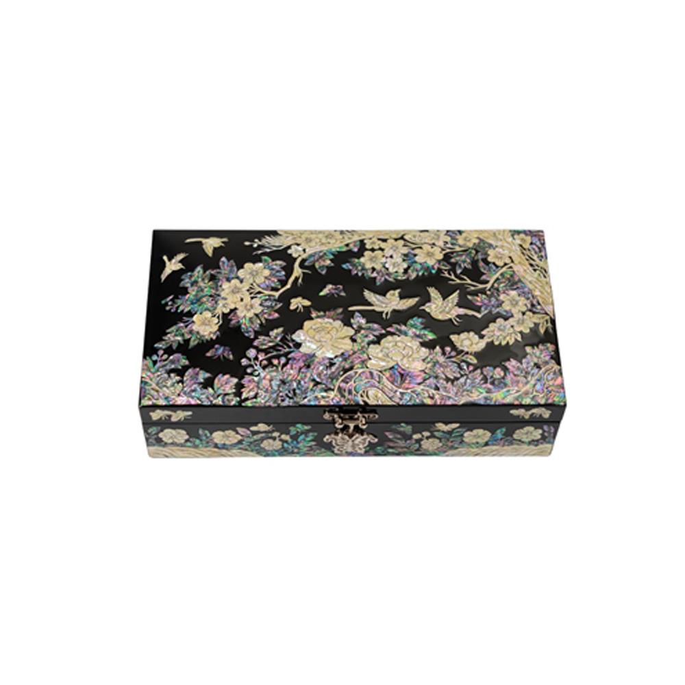 Mother of Pearl Jewelry Box 22plum