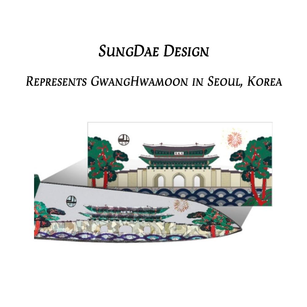 TWTP Korean Traditional Designed Kitchen Knife SET(1 Knife+1 FruitKnife+1 Scissor)_TaePyeong Design