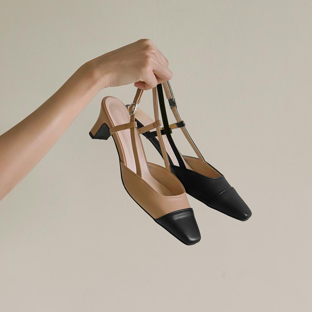 Irove two tone Slingback heel (5cm)