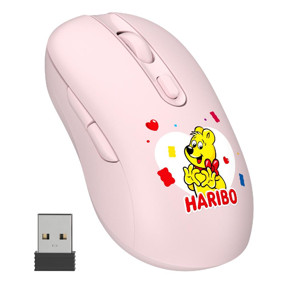 Haribo Wireless Bluetooth Mouse 3ch Versatile Multi Pairing 6 Button Auto Sleep Gaming Silent Mute